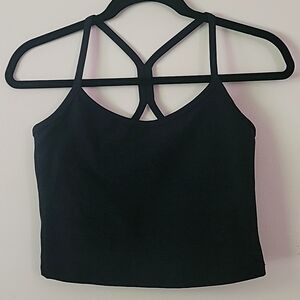 Beyond Yoga Spacedye Slim Racerback Cropped Tank with built in shelf bra